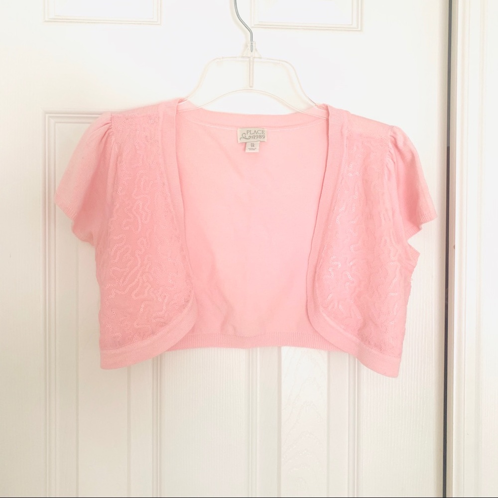 Girls short sleeve shrug